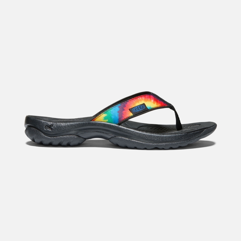 Keen Kona II Retro Flip Flops - Men's Black Sandals